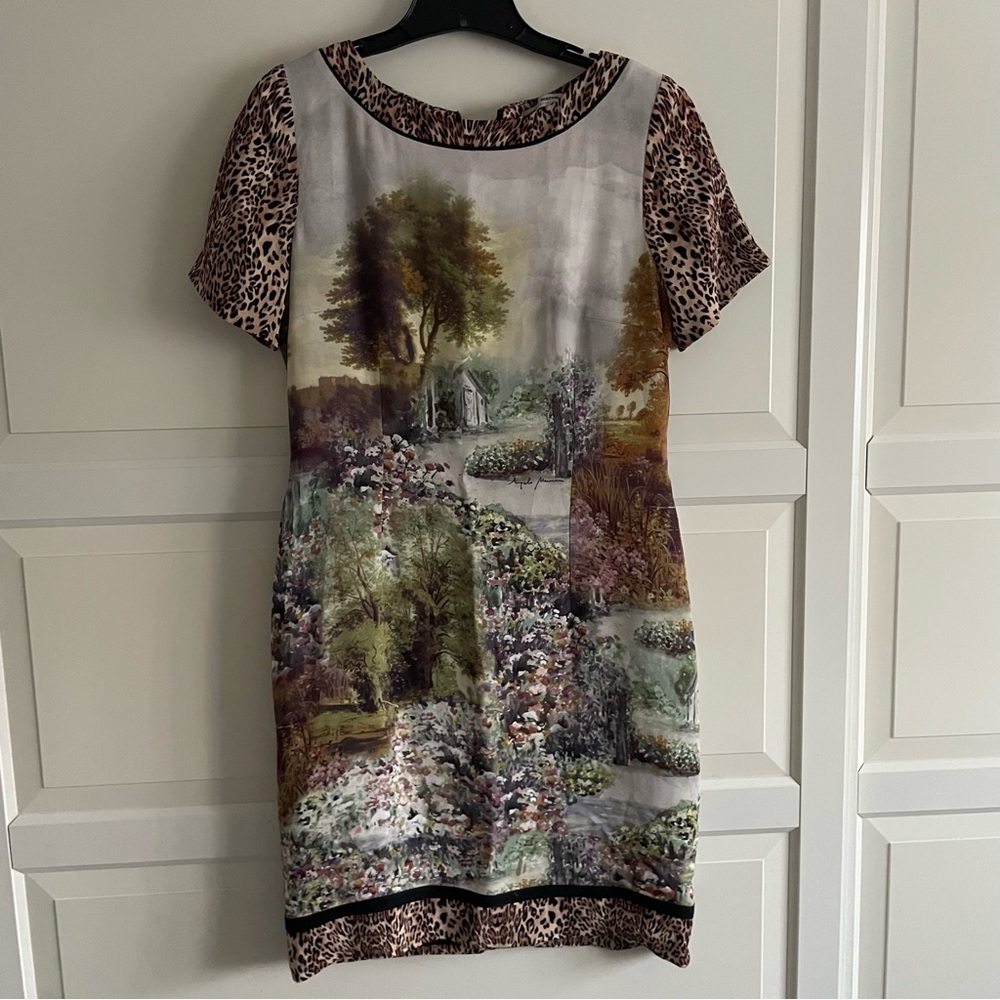 Angelo Marani Leopard Scenic Print Pattern Mix Sh… - image 4